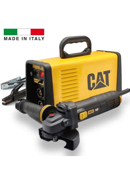 Cat DZ161T 160 Amper Tıg Lift / mma Çanta Tipi Profesyonel Dijital Inverter Kaynak Makinesi + Cat DX37 Avuç Taşlama