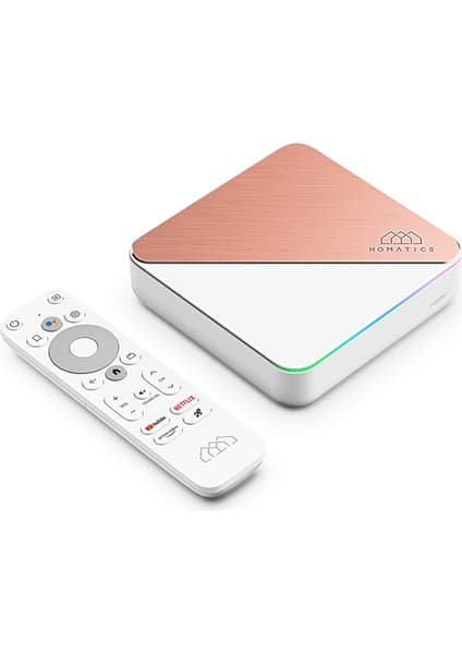 Homatics Box R 4K Plus Lisanslı Android TV Box Rose Gold (4gb RAM/32GB Depolama)