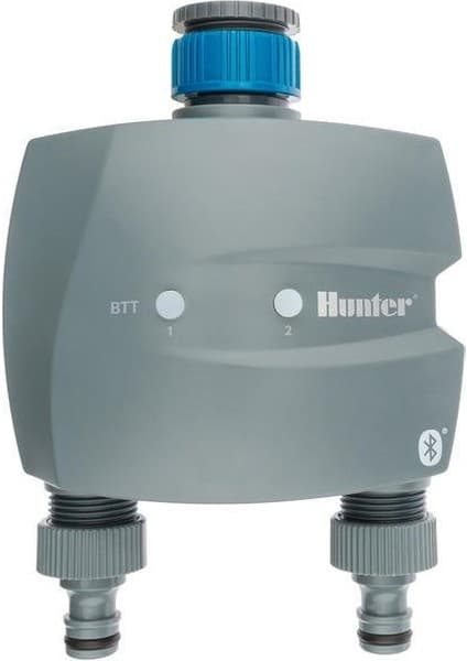 Hunter BTT-201 Musluk Tipi Kontrol Ünitesi 2 İstasyonlu Bluetooth Pilli Bahçe Sulama Cihazı