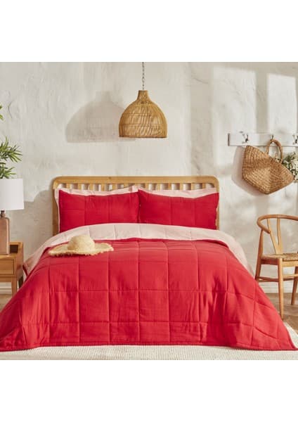 Karaca Home Barny Tek Kişilik Summer Comfort Kırmızı
