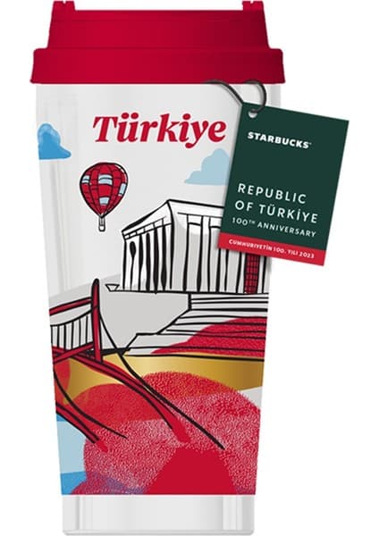 Starbucks Starbucks® 100. Yıl Özel Seri Paslanmaz Çelik Termos - Kırmızı - 473 ml - 11149455