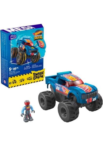 MEGA Hot Wheels® Smash N Crash Monster Truck, 5 yaş ve üzeri, HMM49