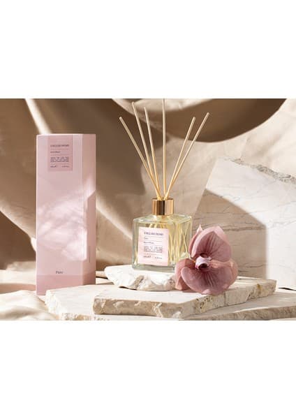 English Home Pure Aroma Çubuklu Oda Kokusu 200 ml Pembe Renkli Dekoratif Özellik