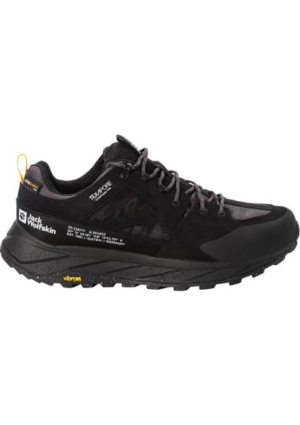Jack Wolfskin Terraquest Texapore Low Erkek Siyah Outdoor Ayakkabı