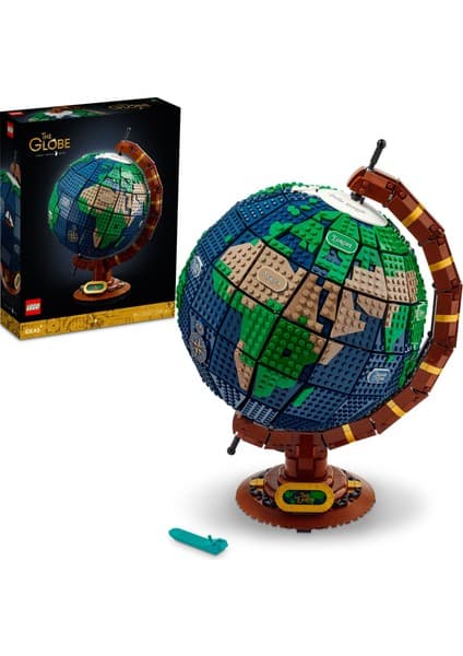 LEGO ® Ideas Yerküre 21332 - Yetişkinler için Koleksiyonluk ve Sergilenebilir Yaratıcı Model Yapım Seti(2585 Parça)