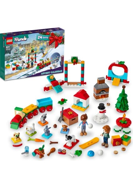 LEGO Friends Yılbaşı Takvimi 2023 41758 - 6 Yaş ve Üzeri Için Ecvil Hayvan Parkı Içeren Yaratıcı Yapım Seti (231 Parça)