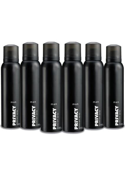 PRIVACY Men Erkek Deodorant 6x150 Ml
