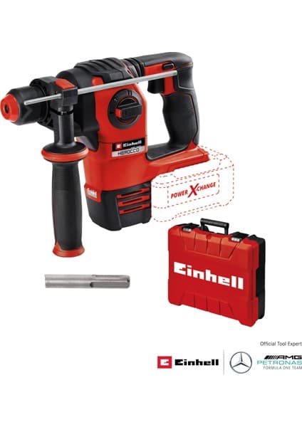 Einhell HEROCCO Professional Akülü Kırıcı Delici 18/20 Power X-Change (18 V, Kömürsüz, 2.2 J, SDS-plus, Pnömatik Darbe Mekanizması, Derinlik Mesnedi, Kasa dahil, Akü dahil değil) - 4513900