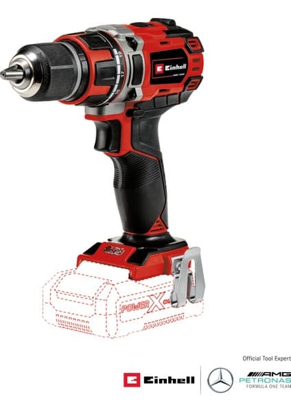 Einhell Professional Akülü Vidalama TP-CD 18/50 Li BL Solo Power X-Change (18 V, Kömürsüz, 50 Nm, 13 mm mandren, 2 vites, 20 tork ayarı, akü dahil değildir) - 4513887