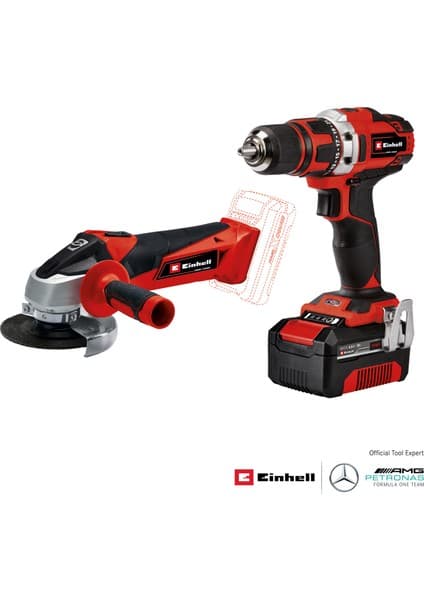 Einhell TE-TK 18/2 Li Kit (CD+AG), Akülü Alet Seti - 4257240