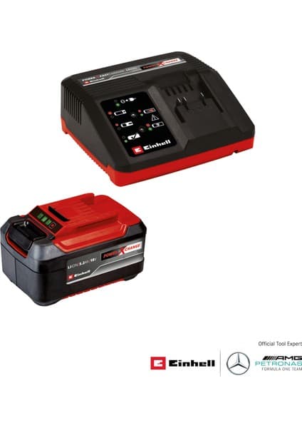 Einhell 4512114 5.2 Ah Yedek Akü 4 A Fastcharger Şarj Cihazıakü