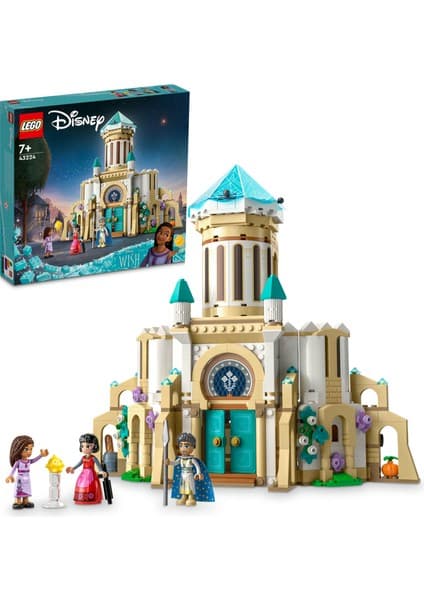 LEGO ® | Disney Kral Magnifico'nun Kalesi 43224 - 7 Yaş ve Üzeri Çocuklar için Detaylı bir Kale İçeren Yaratıcı Oyuncak Yapım Seti (613 Parça)