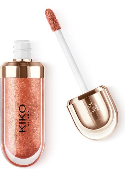 Kiko Milano Dudak Parlatıcısı-3D Hydra Lip Gloss Limited Edition-42 Charming Copper-Besleyici ve Nemlendirici