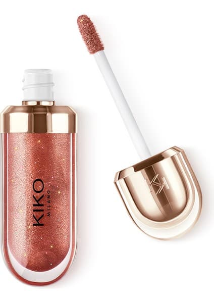 Kiko Milano Dudak Parlatıcısı-3D Hydra Lip Gloss Limited Edition-45 Enchanting Rosewood-Besleyici, Nemlendirici