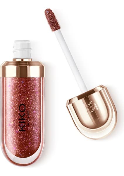 Kiko Milano Dudak Parlatıcısı-3D Hydra Lip Gloss Limited Edition-44 Disruptive Brown-Besleyici ve Nemlendirici