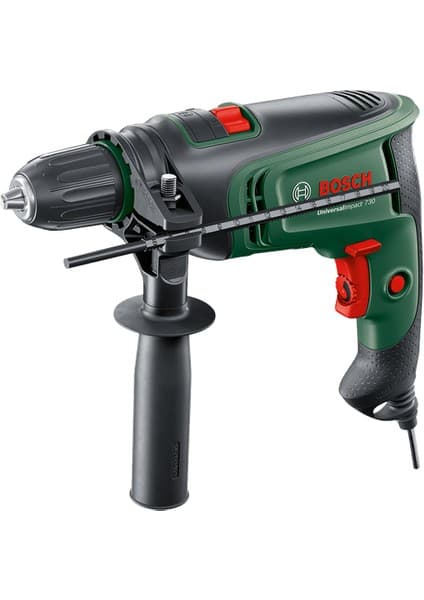 Bosch Universalımpact 730 Darbeli Matkap + 15 Parça x Line Set