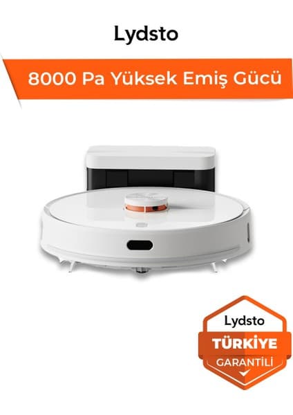 Lydsto S1 D Max - 8000 Pa - Yapay Zeka Akıllı Robot Süpürge - Türkiye Garantili