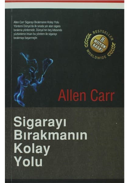 Butik Yayınları Allen Carr – Sigarayı Bırakmanın Kolay Yolu, Kişisel Gelişim Kitabı, Butik Yayınları, 217 Sayfa, Sigara Bağımlılığından Kurtulma Rehberi
