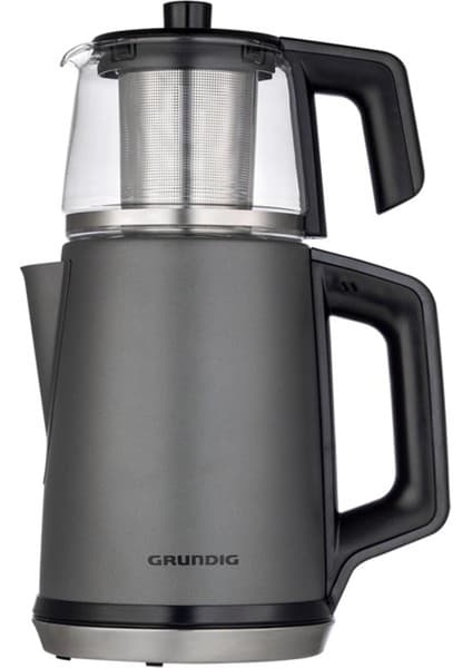 Grundig TM 6960 C Gri 0.7 L Cam Demlikli Çay Makinesi Dayanıklı Malzeme ile