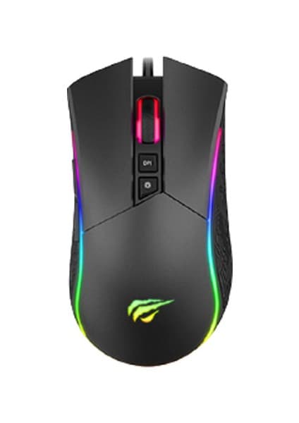Gamenote MS1001 Kablolu Rgb Optik Oyuncu Mouse Siyah