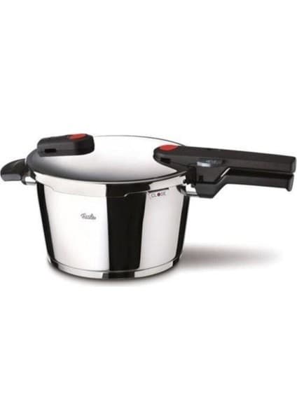 Fissler Redpoint Paslanmaz Çelik Düdüklü Tencere 6.0 Lt Tekli Kullanım İçin Güvenli