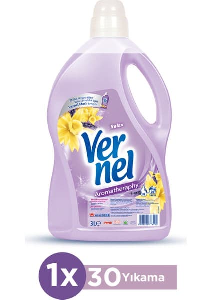 Vernel Çamaşır Yumuşatıcısı 3L (30 Yıkama) Aromatherapy Relax
