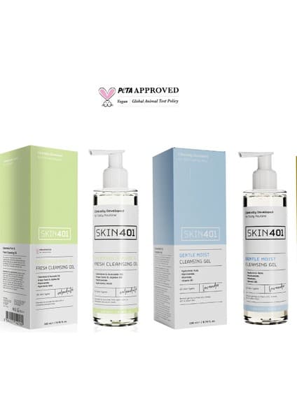 Skin401 200 ml Çift Aşamalı Yüz Temizleme Rutini Tüm Cilt Tipleri İçin Hassas Temizlik Sağlar