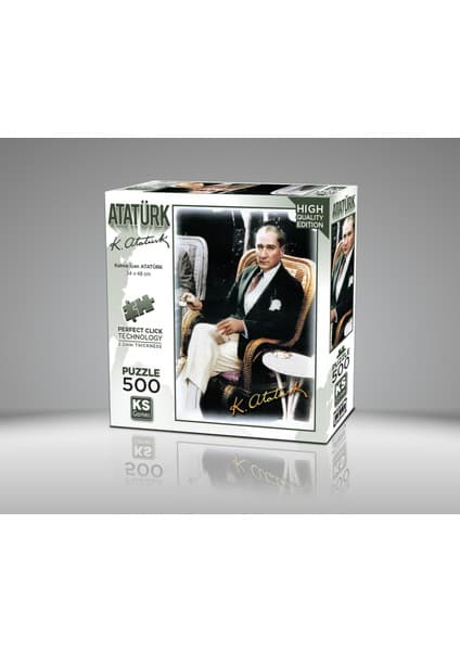 KS Games Kahve Içen Atatürk 500 Parça Puzzle