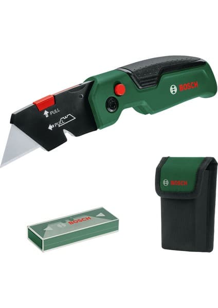 Bosch Premium Katlanabilir Maket Bıçağı Dayanıklı ve Ergonomik Tasarım ile Uzun Ömürlü Kullanım