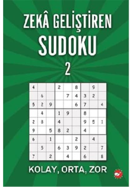 Beyaz Balina Yayınları Zeka Geliştiren Sudoku - Kolay - Orta - Zor