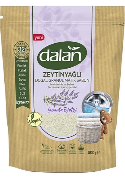 Dalan Doğal Granül Sabun Zeytinyağlı Lavanta Esintisi 1000 gr