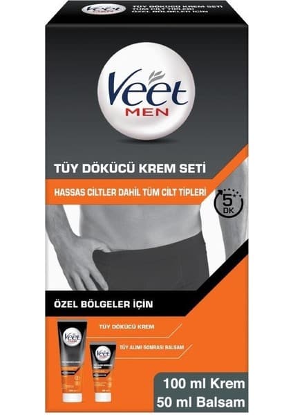 Veet Men Tüy Dökücü Krem Seti 100+50 ml
