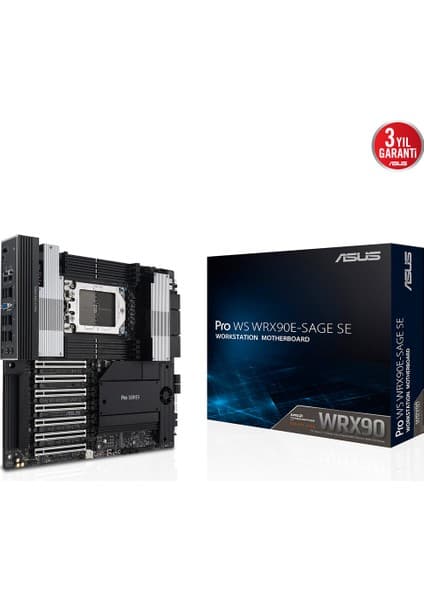 Asus PRO WS WRX90E-SAGE SE AMD WRX90 sTR5 DDR5 7600 Analog 4x M2 USB3.2 2x10Gbit + 1Gbit LAN EEB