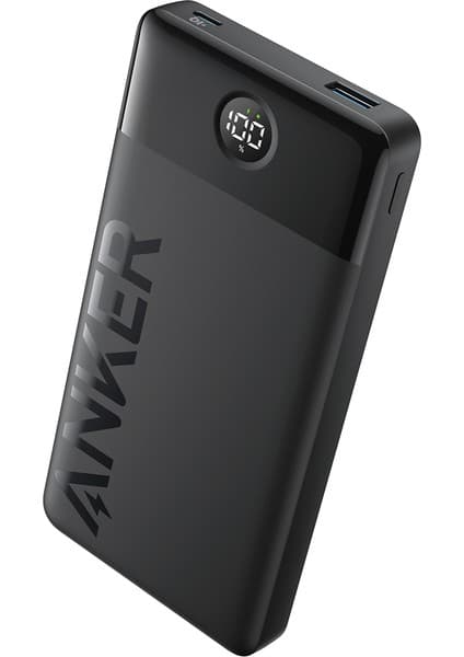 Anker 324 Powerbank - Taşınabilir Hızlı Şarj Cihazı - USB-C - 12W 2 Çıkışlı Hızlı Powerbank - Siyah A1237