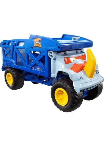 Hot Wheels Monster Trucks Rhino Taşıyıcı Kamyon HFB13 Eğlenceli Oyun Seti ile Güçlü Maceralar