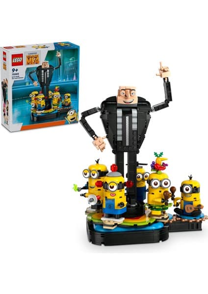 LEGO ® Despicable Me 4 Yapım Parçalarından Gru ve Minyonlar 75582 - 9 Yaş & Üzeri Çocuklar için Oyuncak Yapım Seti (839 P)