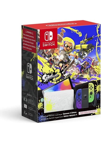 Nintendo Switch Oled Splatoon 3 Oyun Konsolu - G 64 GB Renkli Ekran ile Taşınabilir Oyun Deneyimi