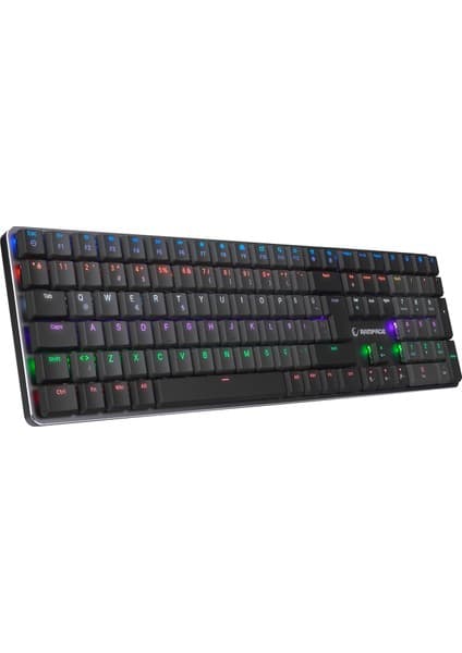 Rampage Granıte Pro Siyah/Gri Kablolu Mekanik Oyuncu Klavye Blue Switch Oyun Amacıyla Tasarlandı