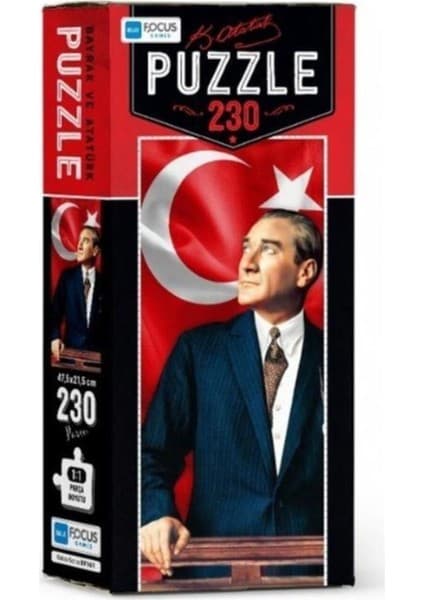Blue Focus Blue Focu Puzzle Atatürk Türk Bayrağı 230 Parça 9006135