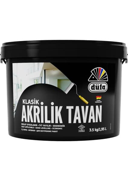 Düfa Akrilik Tavan Boyası Beyaz 3.5 kg