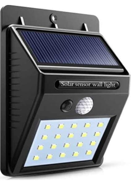 Maxled 15W Sensörlü Solar Güneş Enerjili LED Aplik Bahçe Sokak Aydınlatması 6500K