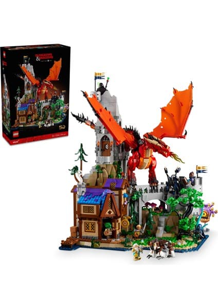 LEGO ® Ideas Dungeons & Dragons: Kırmızı Ejderhanın Hikayesi 21348 - Yetişkinler için Model Yapım Seti (3745 P)