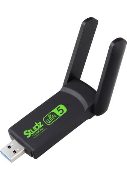 Studz Dual Band USB 3.0 Adaptör Kablosuz Wifi Alıcı AC1300 Wireless Adaptör