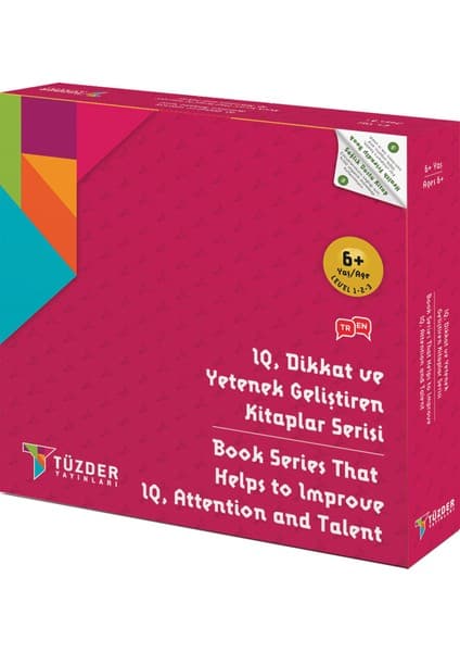 TÜZDER Yayınları 6+ Yaş 9’Lu Set - IQ Dikkat ve Yetenek Geliştiren Kitaplar Serisi