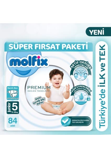 Molfix Premium Süper Fırsat Paketi 5 Beden 84 Adet