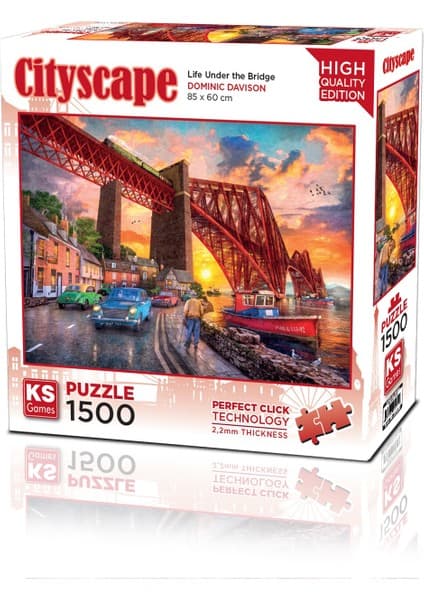 KS Games Forth Bridge At Sunset 1500 Parça Puzzle