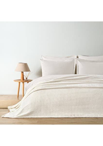 Puffy Trinity Tek Kişilik Wellsoft Battaniye - Şampanya