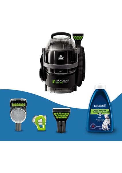 Bissell 37252 Spotclean Pet Pro Plus Yıkama Makinesi 750 W Yüksek Güç ve Yatay Süpürge Yapısı