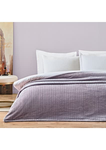 Puffy Trinity Tek Kişilik Wellsoft Battaniye - Kül Moru