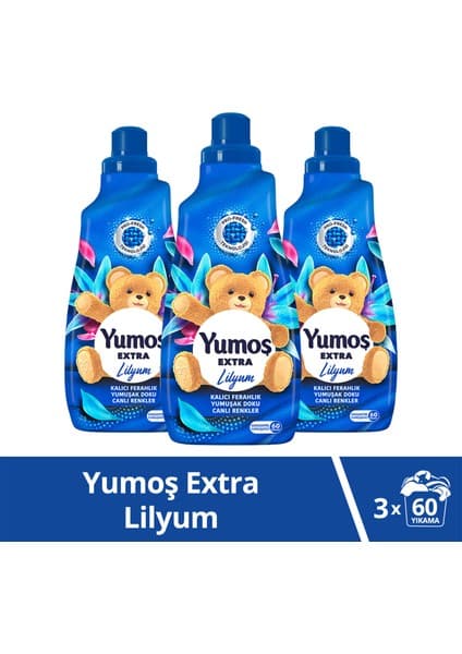 Yumoş Extra Konsantre Çamaşır Yumuşatıcısı Lilyum 1440 ml x3